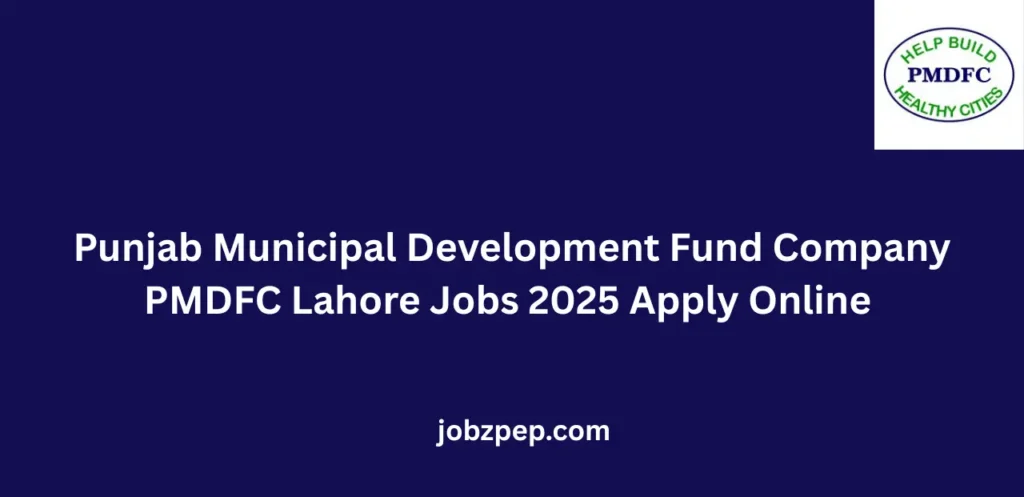 Punjab Municipal Development Fund Company PMDFC Lahore Jobs 2025 Apply Online 