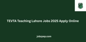 TEVTA Teaching Lahore Jobs 2025 Apply Online